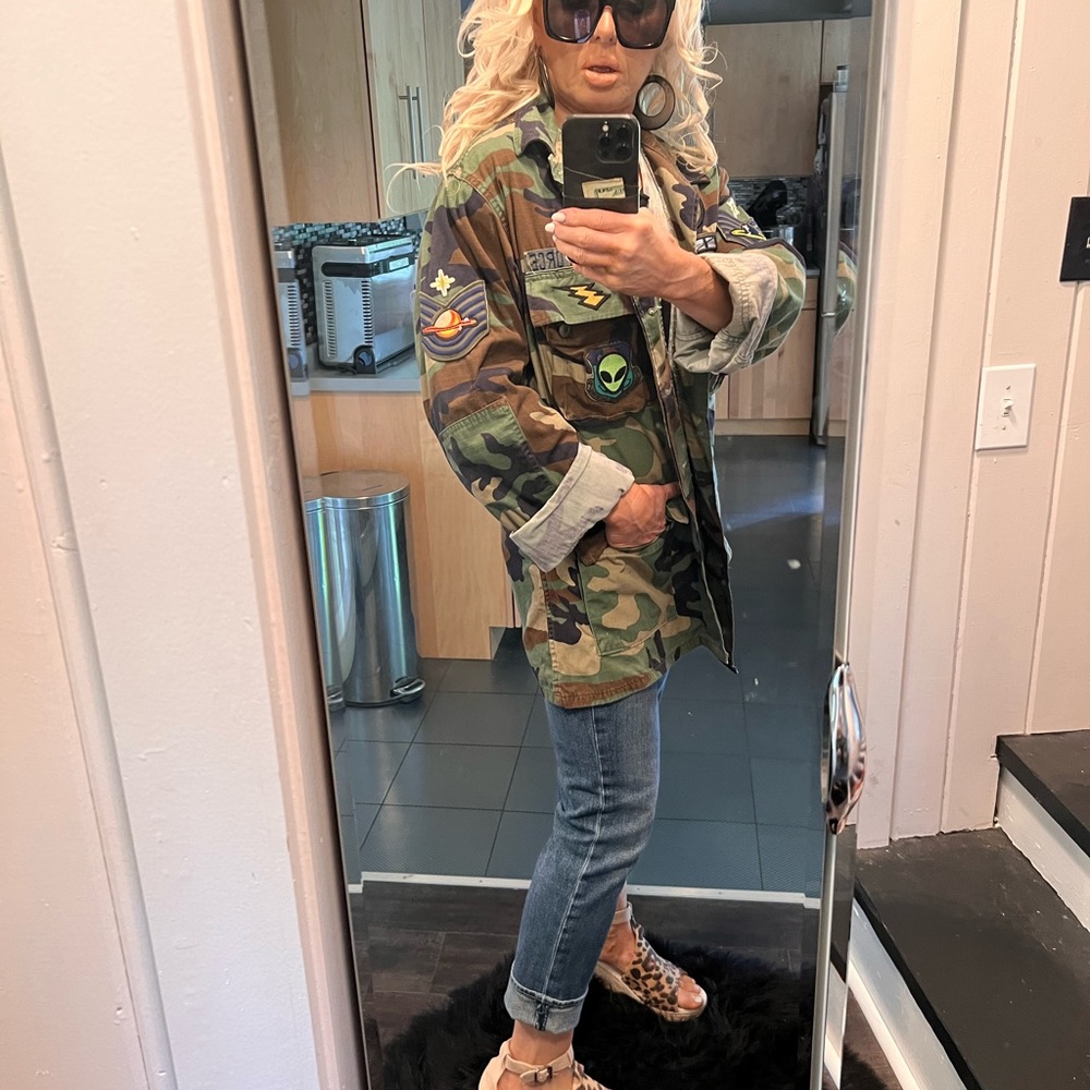 Airforce Diy Patch Camo Jacket. Space Jacket - image 2